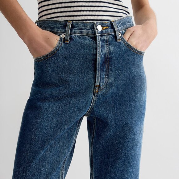NWT EVERLANE The '90s Cheeky Jean in Atlantic Blue Women's Size 29 Ankle - Picture 5 of 8